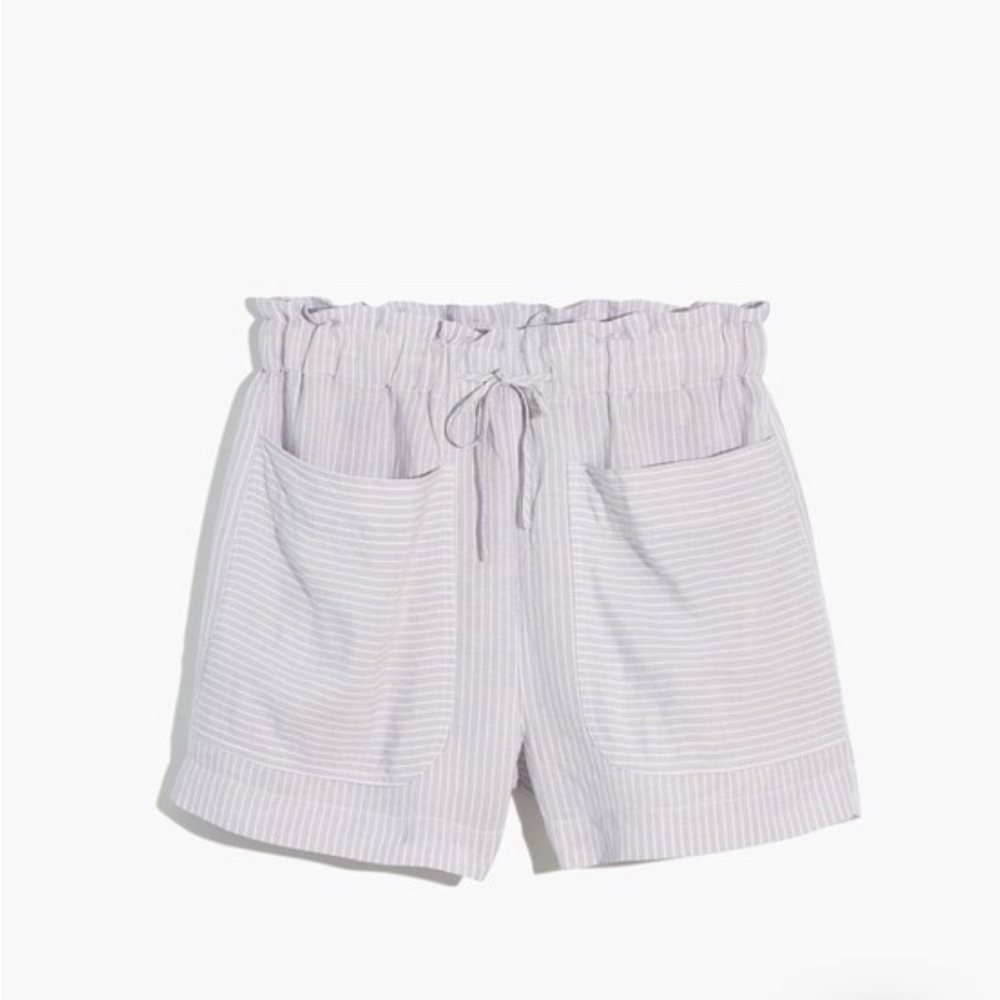 Madewell Striped Paper Bag Shorts